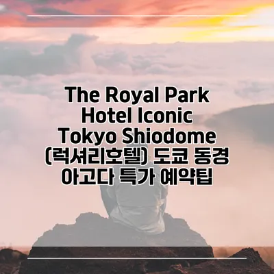 The Royal Park Hotel Iconic Tokyo Shiodome (럭셔리호텔) 도쿄 동경 아고다 특가 예약팁