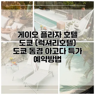 게이오 플라자 호텔 도쿄 (럭셔리호텔) 도쿄 동경 아고다 특가 예약방법