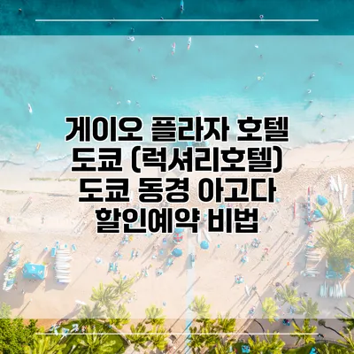 게이오 플라자 호텔 도쿄 (럭셔리호텔) 도쿄 동경 아고다 할인예약 비법