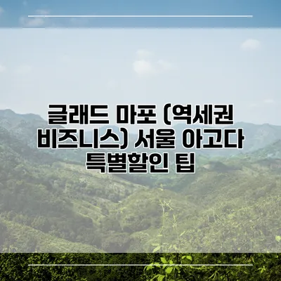 글래드 마포 (역세권 비즈니스) 서울 아고다 특별할인 팁