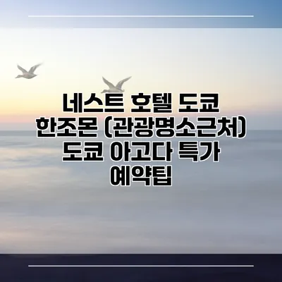 네스트 호텔 도쿄 한조몬 (관광명소근처) 도쿄 아고다 특가 예약팁