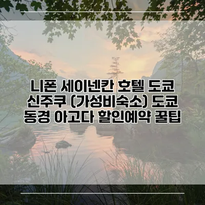 니폰 세이넨칸 호텔 도쿄 신주쿠 (가성비숙소) 도쿄 동경 아고다 할인예약 꿀팁