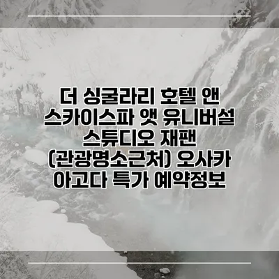 더 싱굴라리 호텔 앤 스카이스파 앳 유니버설 스튜디오 재팬 (관광명소근처) 오사카 아고다 특가 예약정보