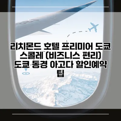 리치몬드 호텔 프리미어 도쿄 스콜레 (비즈니스 편리) 도쿄 동경 아고다 할인예약 팁
