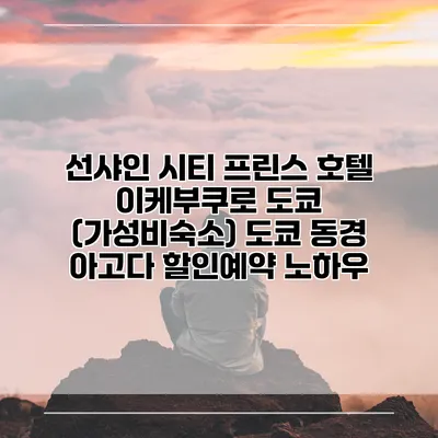 선샤인 시티 프린스 호텔 이케부쿠로 도쿄 (가성비숙소) 도쿄 동경 아고다 할인예약 노하우