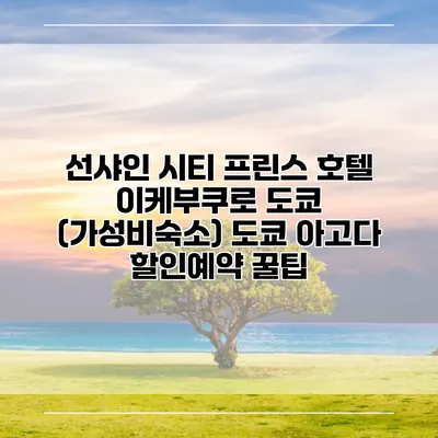 선샤인 시티 프린스 호텔 이케부쿠로 도쿄 (가성비숙소) 도쿄 아고다 할인예약 꿀팁