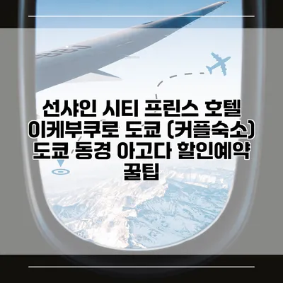 선샤인 시티 프린스 호텔 이케부쿠로 도쿄 (커플숙소) 도쿄 동경 아고다 할인예약 꿀팁