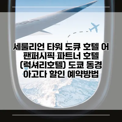 세룰리언 타워 도큐 호텔 어 팬퍼시픽 파트너 호텔 (럭셔리호텔) 도쿄 동경 아고다 할인 예약방법