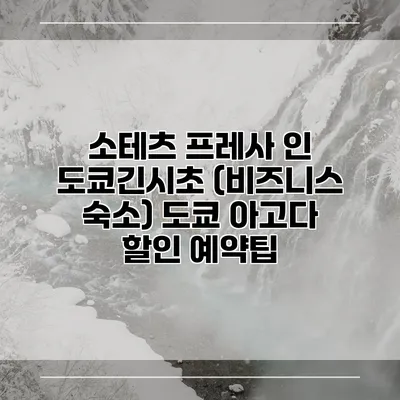 소테츠 프레사 인 도쿄긴시초 (비즈니스 숙소) 도쿄 아고다 할인 예약팁