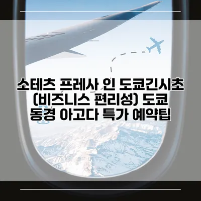 소테츠 프레사 인 도쿄긴시초 (비즈니스 편리성) 도쿄 동경 아고다 특가 예약팁