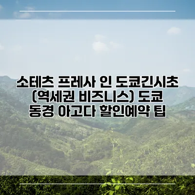 소테츠 프레사 인 도쿄긴시초 (역세권 비즈니스) 도쿄 동경 아고다 할인예약 팁