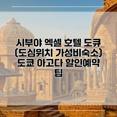 시부야 엑셀 호텔 도큐 (도심위치 가성비숙소) 도쿄 아고다 할인예약 팁