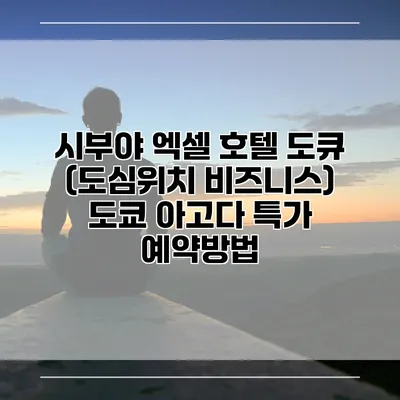 시부야 엑셀 호텔 도큐 (도심위치 비즈니스) 도쿄 아고다 특가 예약방법
