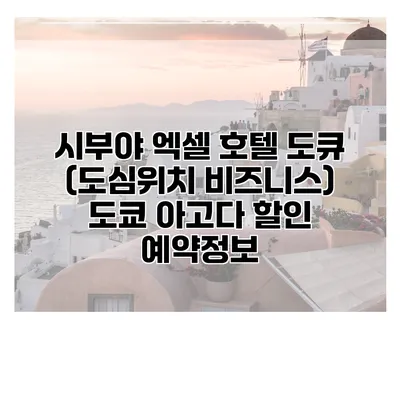 시부야 엑셀 호텔 도큐 (도심위치 비즈니스) 도쿄 아고다 할인 예약정보