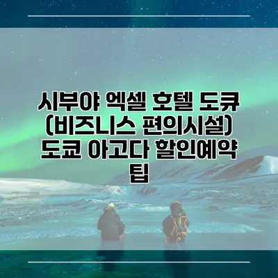 시부야 엑셀 호텔 도큐 (비즈니스 편의시설) 도쿄 아고다 할인예약 팁