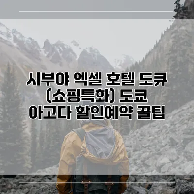 시부야 엑셀 호텔 도큐 (쇼핑특화) 도쿄 아고다 할인예약 꿀팁