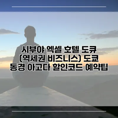 시부야 엑셀 호텔 도큐 (역세권 비즈니스) 도쿄 동경 아고다 할인코드 예약팁