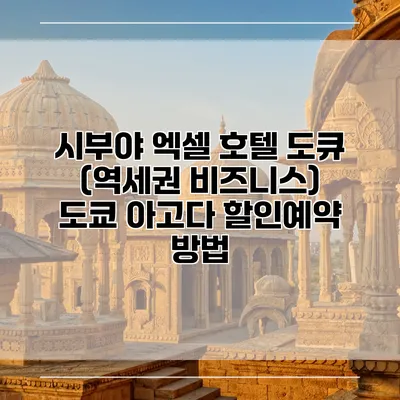 시부야 엑셀 호텔 도큐 (역세권 비즈니스) 도쿄 아고다 할인예약 방법