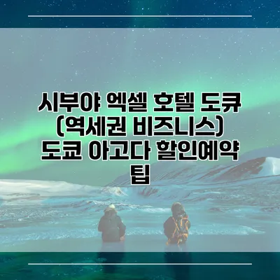 시부야 엑셀 호텔 도큐 (역세권 비즈니스) 도쿄 아고다 할인예약 팁