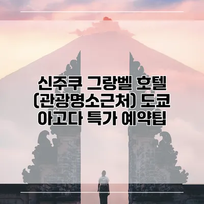 신주쿠 그랑벨 호텔 (관광명소근처) 도쿄 아고다 특가 예약팁