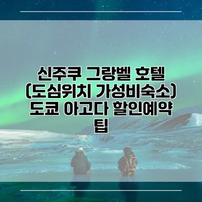 신주쿠 그랑벨 호텔 (도심위치 가성비숙소) 도쿄 아고다 할인예약 팁