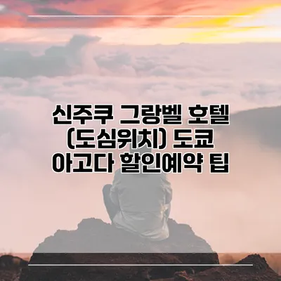 신주쿠 그랑벨 호텔 (도심위치) 도쿄 아고다 할인예약 팁