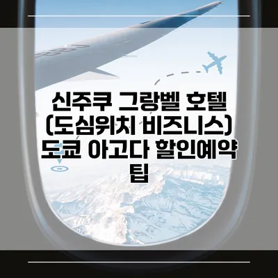 신주쿠 그랑벨 호텔 (도심위치 비즈니스) 도쿄 아고다 할인예약 팁