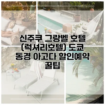 신주쿠 그랑벨 호텔 (럭셔리호텔) 도쿄 동경 아고다 할인예약 꿀팁
