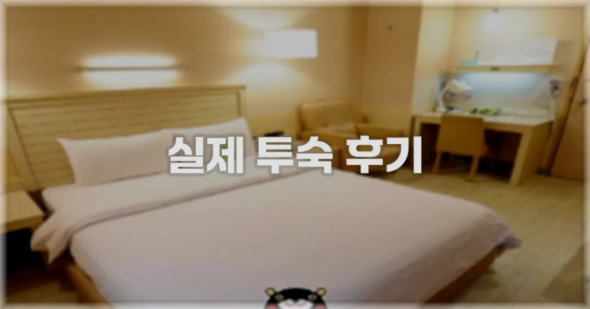 💬 실제 투숙 후기