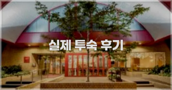 💬 실제 투숙 후기