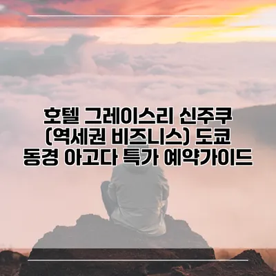호텔 그레이스리 신주쿠 (역세권 비즈니스) 도쿄 동경 아고다 특가 예약가이드