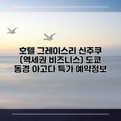 호텔 그레이스리 신주쿠 (역세권 비즈니스) 도쿄 동경 아고다 특가 예약정보