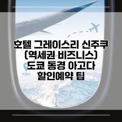 호텔 그레이스리 신주쿠 (역세권 비즈니스) 도쿄 동경 아고다 할인예약 팁