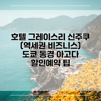 호텔 그레이스리 신주쿠 (역세권 비즈니스) 도쿄 동경 아고다 할인예약 팁
