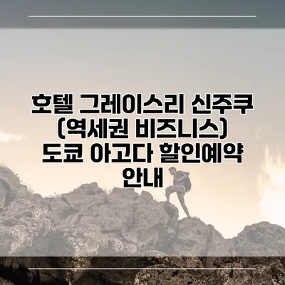 호텔 그레이스리 신주쿠 (역세권 비즈니스) 도쿄 아고다 할인예약 안내