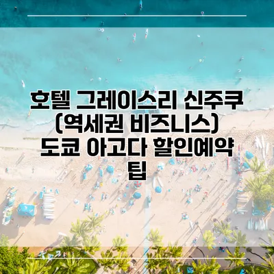 호텔 그레이스리 신주쿠 (역세권 비즈니스) 도쿄 아고다 할인예약 팁