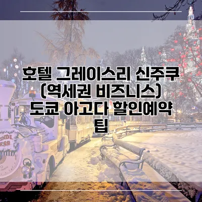 호텔 그레이스리 신주쿠 (역세권 비즈니스) 도쿄 아고다 할인예약 팁