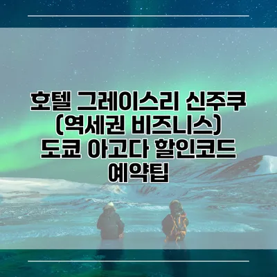 호텔 그레이스리 신주쿠 (역세권 비즈니스) 도쿄 아고다 할인코드 예약팁