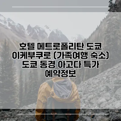 호텔 메트로폴리탄 도쿄 이케부쿠로 (가족여행 숙소) 도쿄 동경 아고다 특가 예약정보