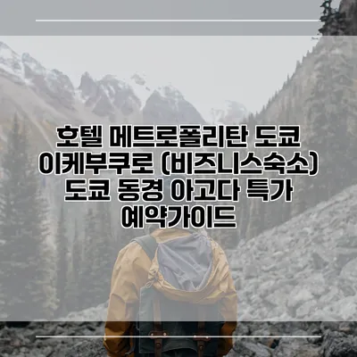 호텔 메트로폴리탄 도쿄 이케부쿠로 (비즈니스숙소) 도쿄 동경 아고다 특가 예약가이드