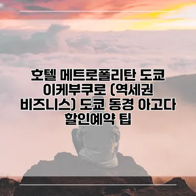 호텔 메트로폴리탄 도쿄 이케부쿠로 (역세권 비즈니스) 도쿄 동경 아고다 할인예약 팁