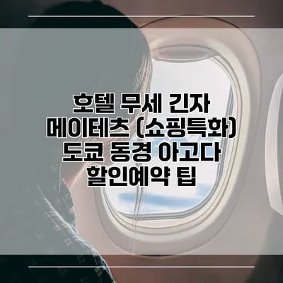 호텔 무세 긴자 메이테츠 (쇼핑특화) 도쿄 동경 아고다 할인예약 팁