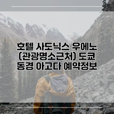 호텔 사도닉스 우에노 (관광명소근처) 도쿄 동경 아고다 예약정보