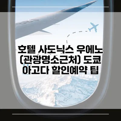 호텔 사도닉스 우에노 (관광명소근처) 도쿄 아고다 할인예약 팁