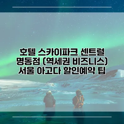 호텔 스카이파크 센트럴 명동점 (역세권 비즈니스) 서울 아고다 할인예약 팁