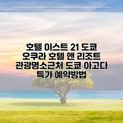 호텔 이스트 21 도쿄 오쿠라 호텔 앤 리조트 관광명소근처 도쿄 아고다 특가 예약방법