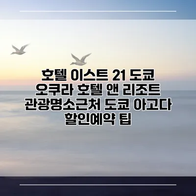 호텔 이스트 21 도쿄 오쿠라 호텔 앤 리조트 관광명소근처 도쿄 아고다 할인예약 팁